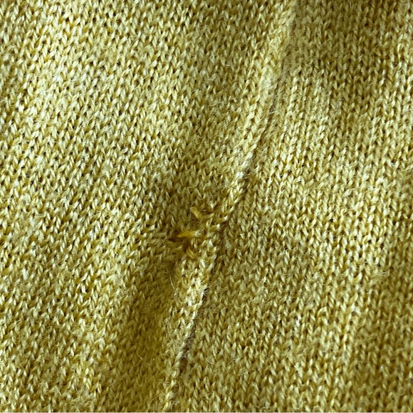 EUC BCBG Maxazaria marigold sweater w/self tie & ribbed sleeves - Picture 12 of 12